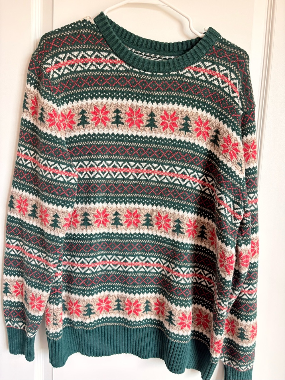Vintage St. John’s Bay Men’s Sweater Christmas Holiday Crew Neck Size Large
